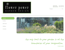 Tablet Screenshot of flowerpowergardendesign.com